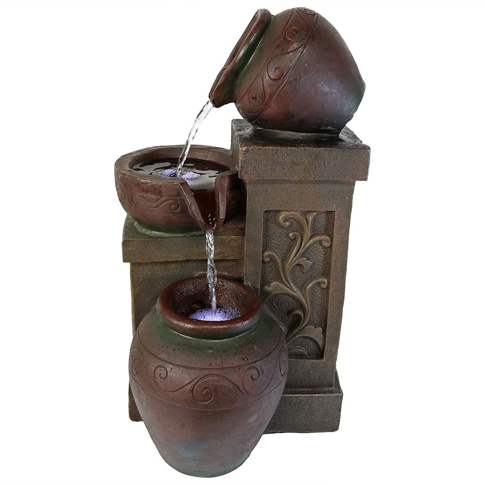 new indoor electric tablet tiered pottery water fountain new indoor electric tablet tiered pottery water fountain