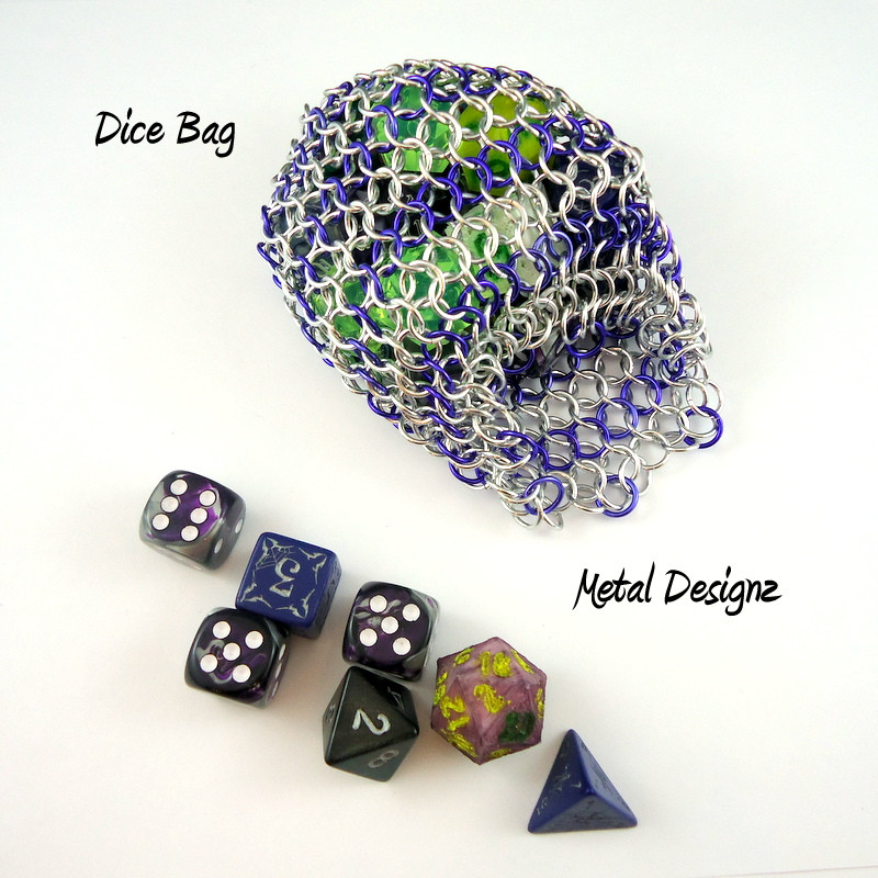 Dice Bag - Small with two colours! - Metal Designz