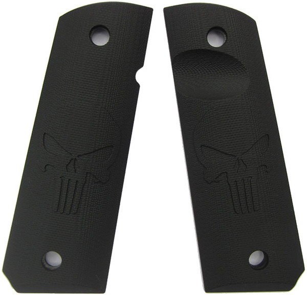 1911 Punisher Black G10 Lok Grips 9097