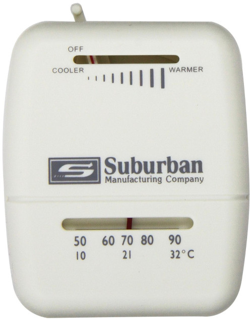 Suburban Thermostat - Heat Only - White - RVSupplies.com