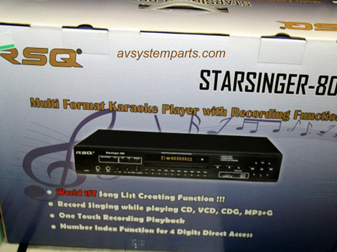 rsq starsinger 800 multy format karaoke player w recording function cdg format