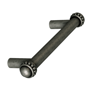 Aged Pewter Beaded Pull