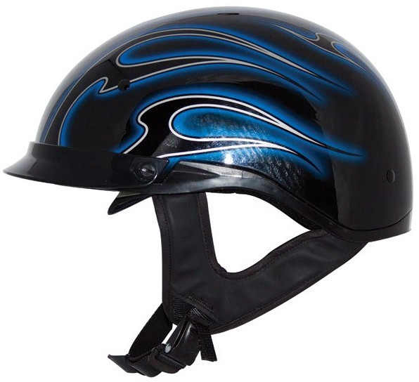Zox Roadster DDV Half Helmet Dante Black / Blue Xtreme Helmets