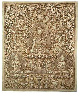 relief tibetan buddha
