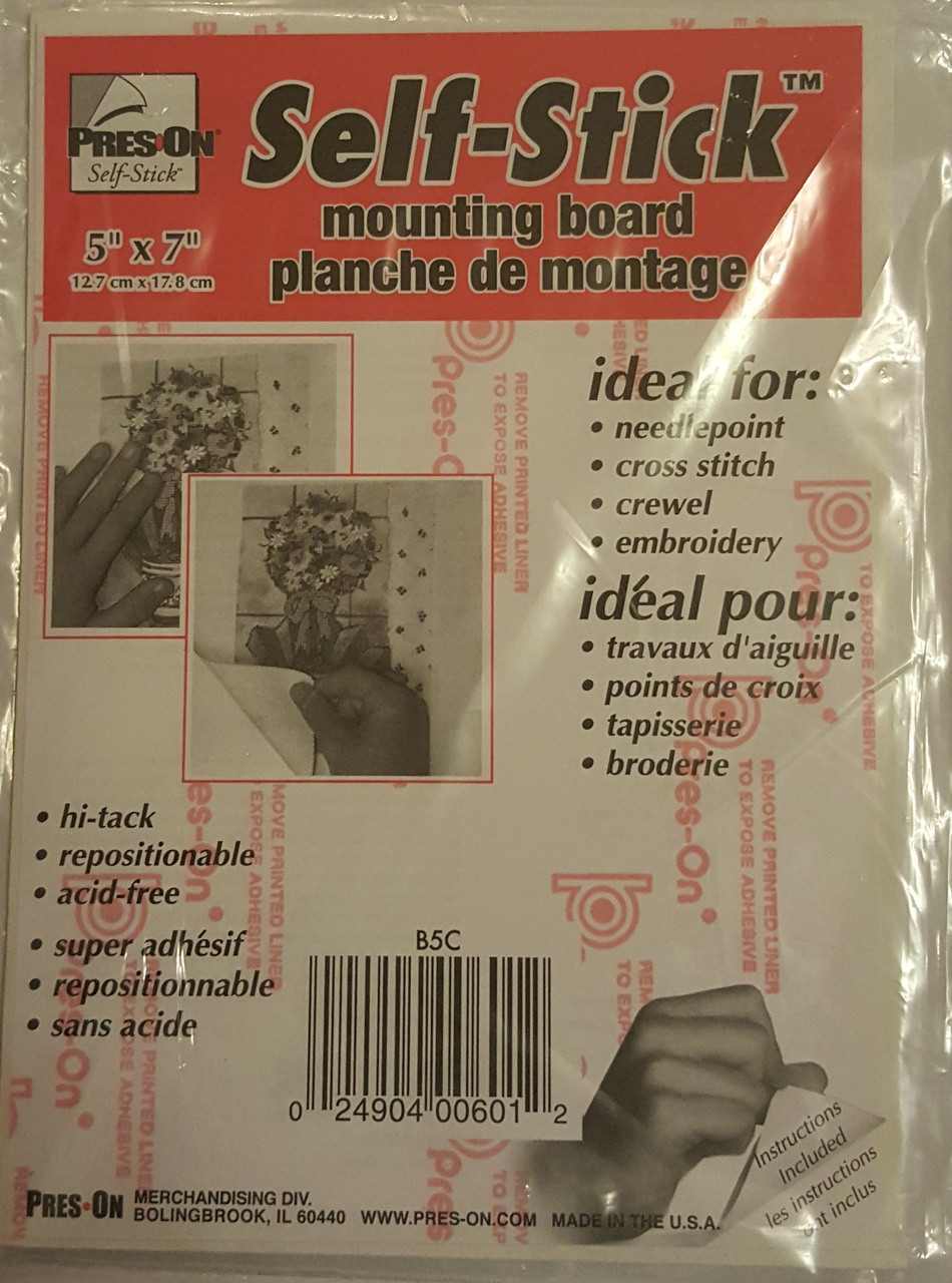 Self Adhesive Mounting Board 12.5 x 17.5cm MariesCrossStitch.co.uk