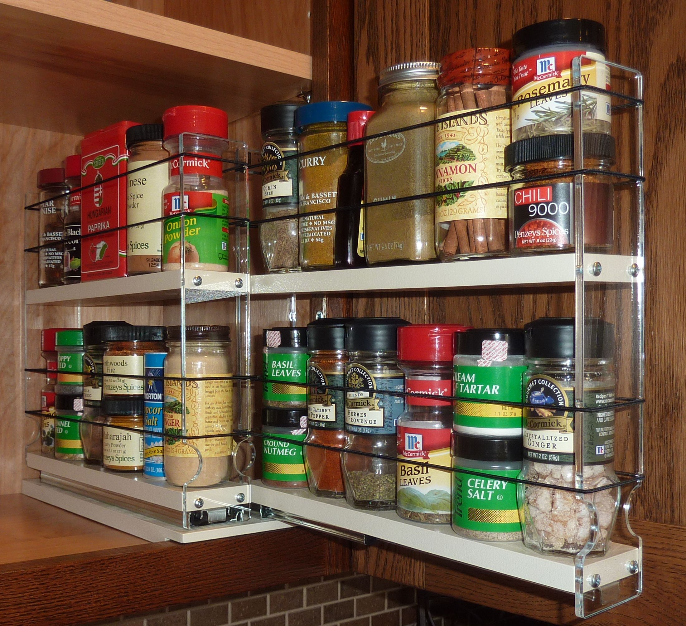 Cabinet Door Spice Racks | Pull Out Spice Racks | Spice ...