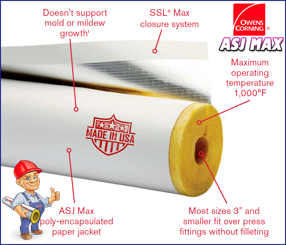 How to Install Owens Corning ASJ Max Fiberglass Pipe Insulation Buy Insulation Products