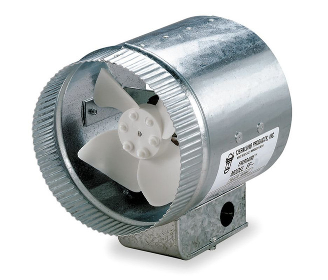 Tjernlund 12" Round InLine Air Duct Booster Fan 120 Volt EF12