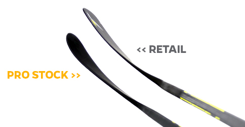 pro stock hockey sticks difference