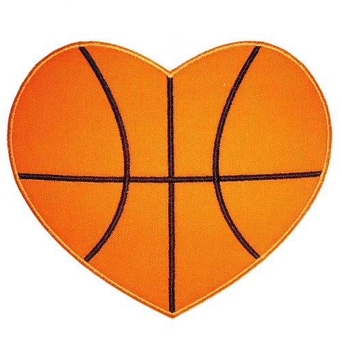 Basketball heart applique  planet applique inc Basketball heart applique  planet applique inc