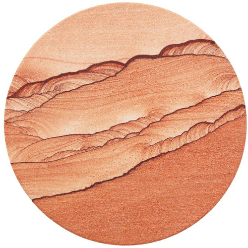 Natural Sandstone Coaster Round Arizona Gifts