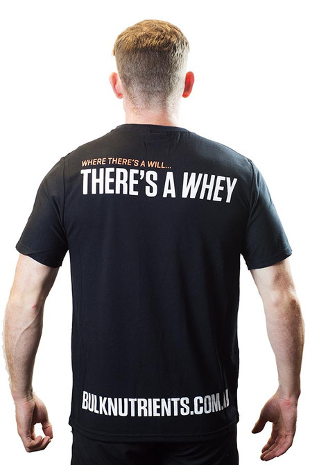 Bulk Nutrients' Limited Edition Tee - Where there's a will... there's a whey! Bulk Nutrients' Limited Edition Tee - Where there's a will... there's a whey!