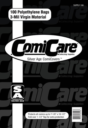ComiCare Silver Age Comic Bags (Pack of 100)