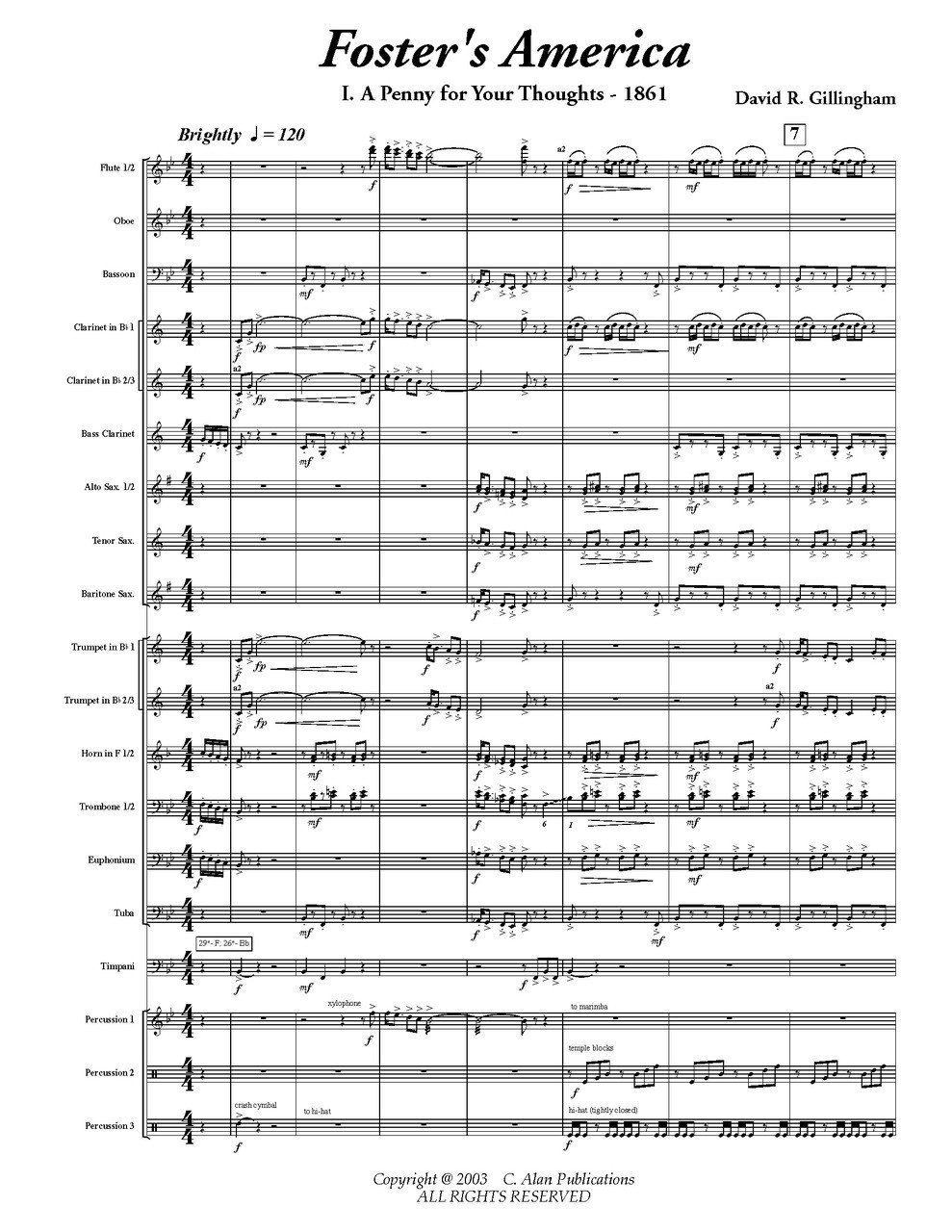 フォスターのアメリカ ギリングハム編曲 Foster S America 吹奏楽の楽譜販売はミュージックエイト