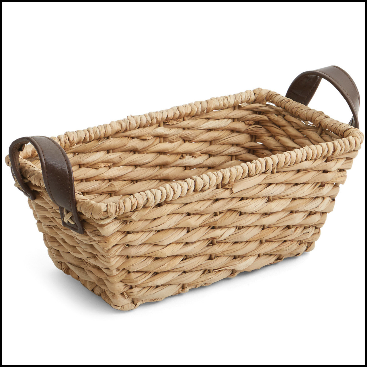 Small Rectangular Woven Shelf Basket