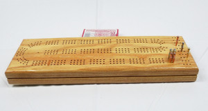 Honey Locust 3 Player Cribbage Board