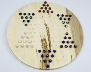 Wooden Chinese Checkers Game Ambrosia Maple