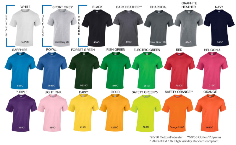 Gildan Heavy Cotton T-Shirt - 5000 colors