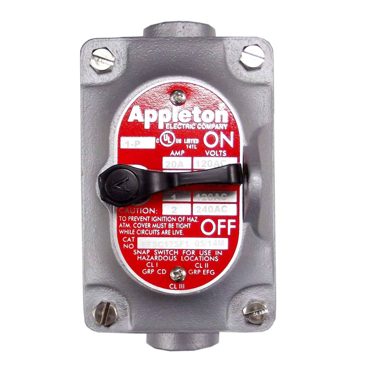 Appleton EFSC175F1 Explosionproof Tumbler Snap/Switch Control Station