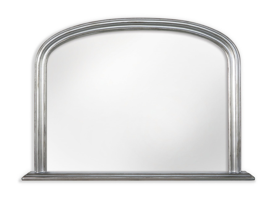 Silver Mantle Mirror