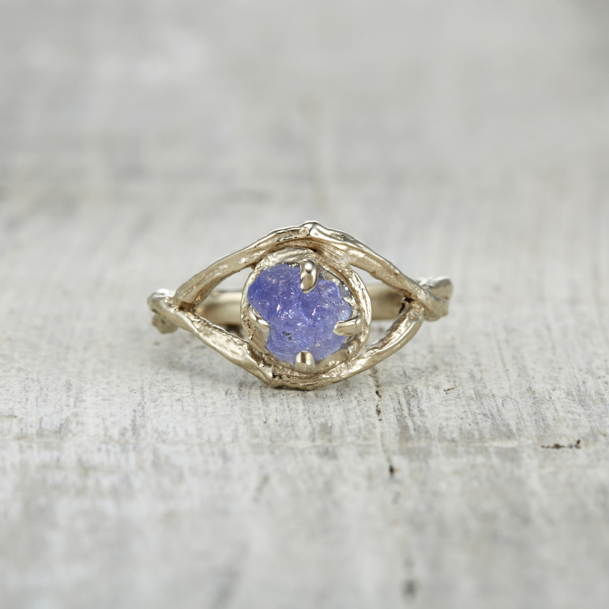 Chelsea Ring - Rough Cut Tanzanite