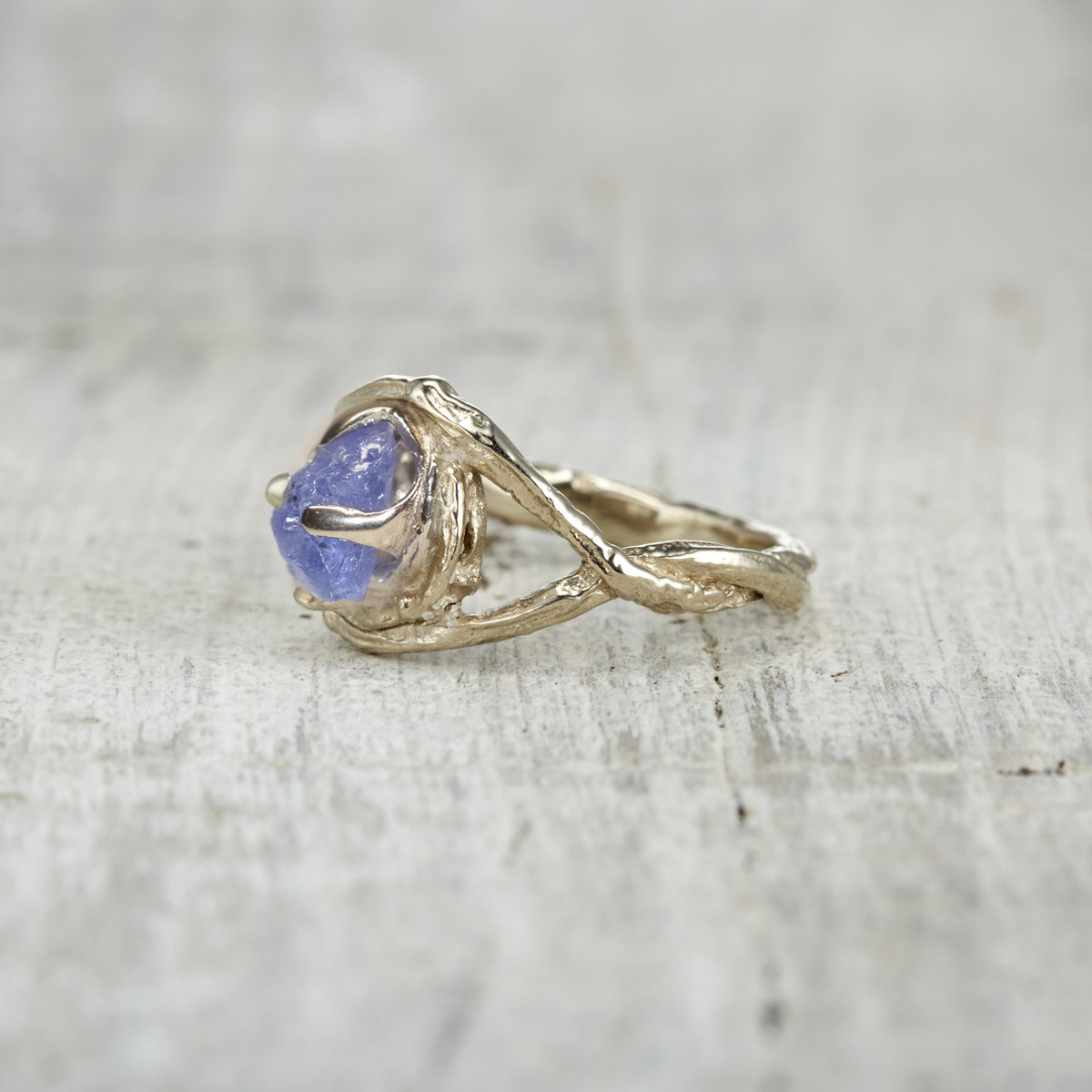 Chelsea Ring - Rough Cut Tanzanite