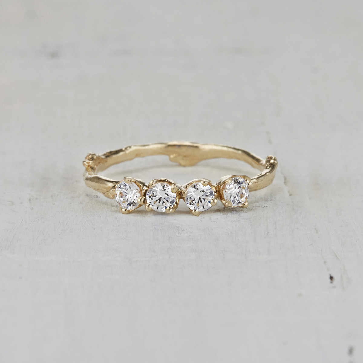 Four Stone Garland Ring - Diamond
