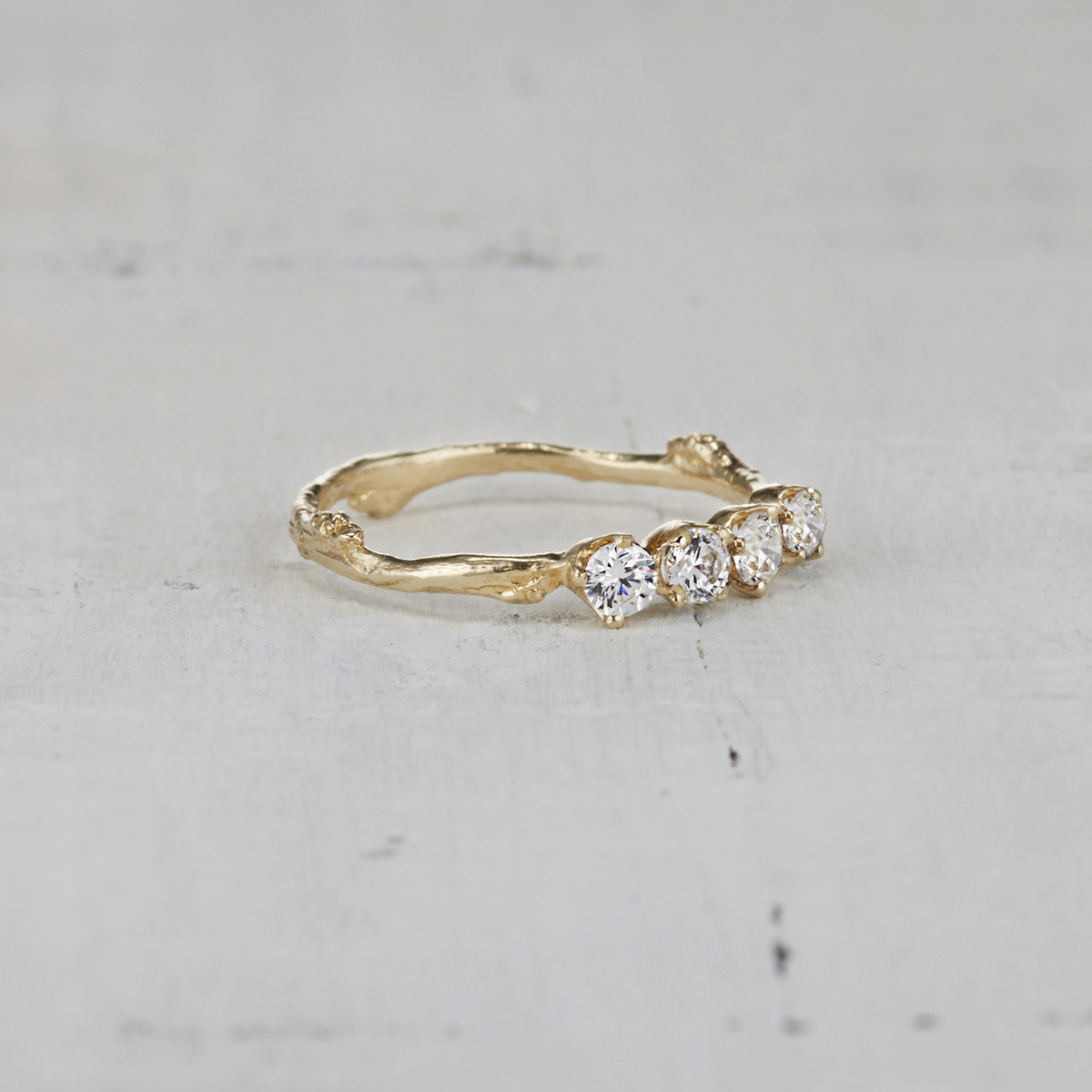 Four Stone Garland Ring - Diamond