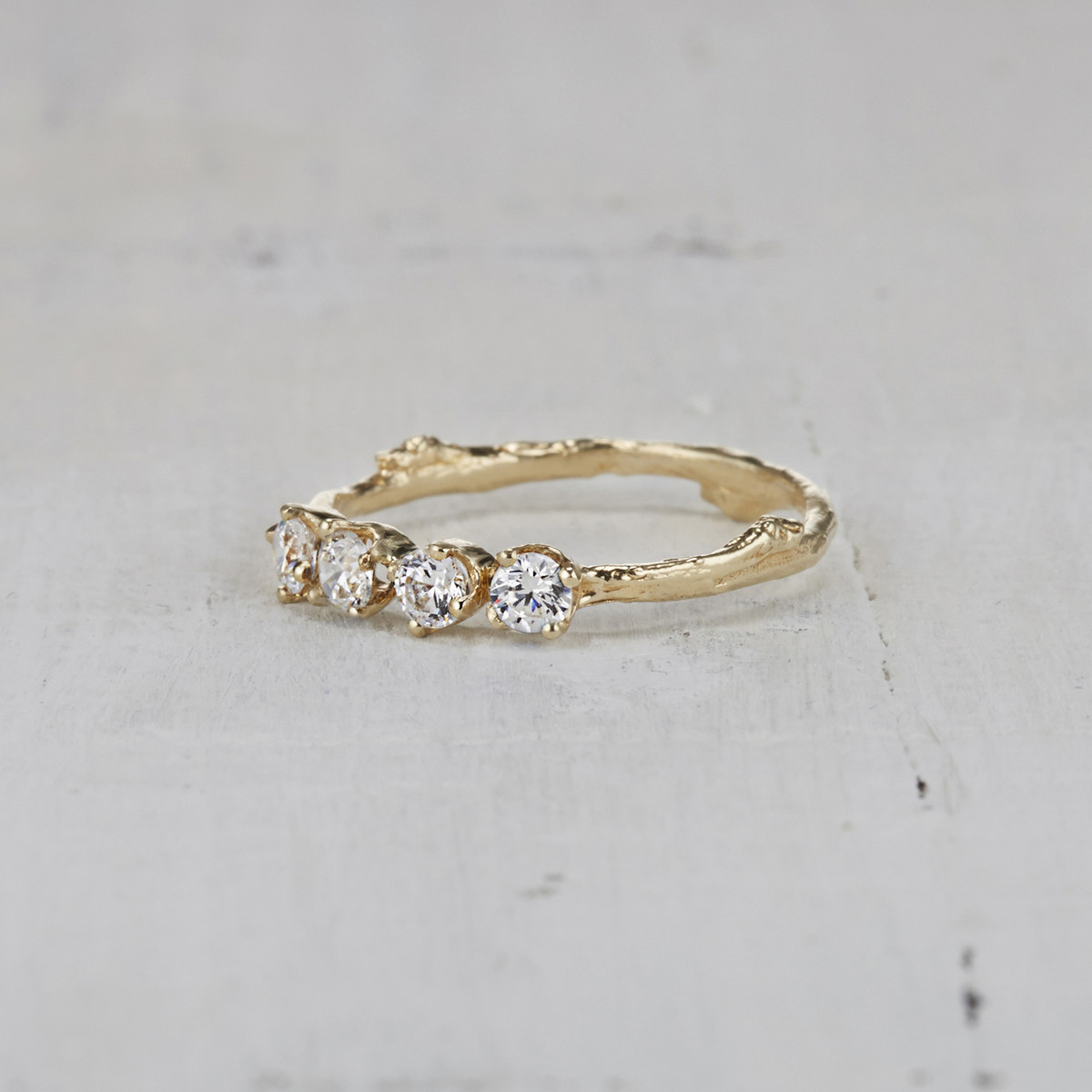 Four Stone Garland Ring - Diamond