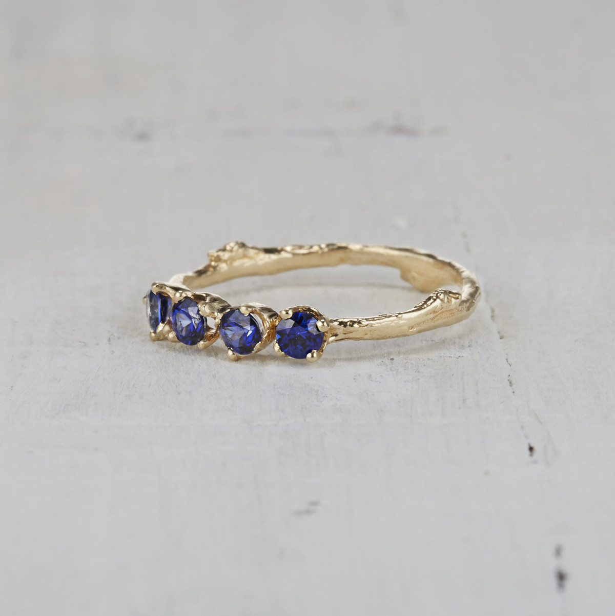 Four Stone Garland Ring - Sapphire