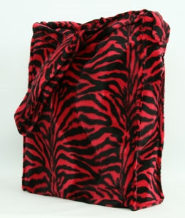 zebra fluffy bag