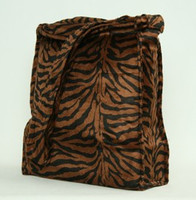 animal print fluffy bag