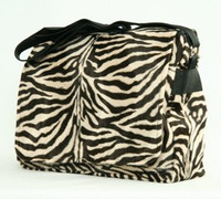 animal print fluffy bag