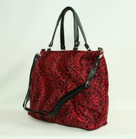 animal print fluffy bag