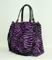 zebra fluffy bag