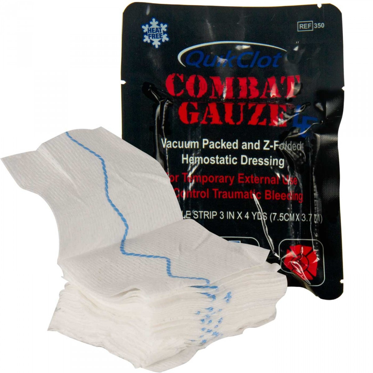 QuikClot ® Z-Fold Combat Gauze Hemostatic Dressing 1/Pack - Medical ...