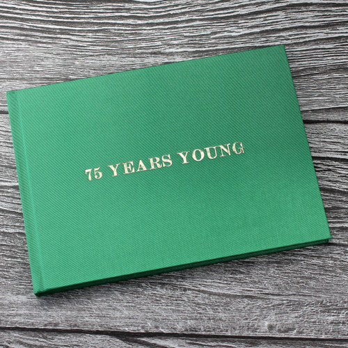 Wedding Guest Book In Bright Green Satin - A5 or A4 Landscape