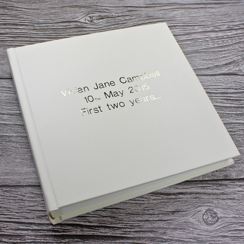 Traditional Classic Ivory Leather Photo Album