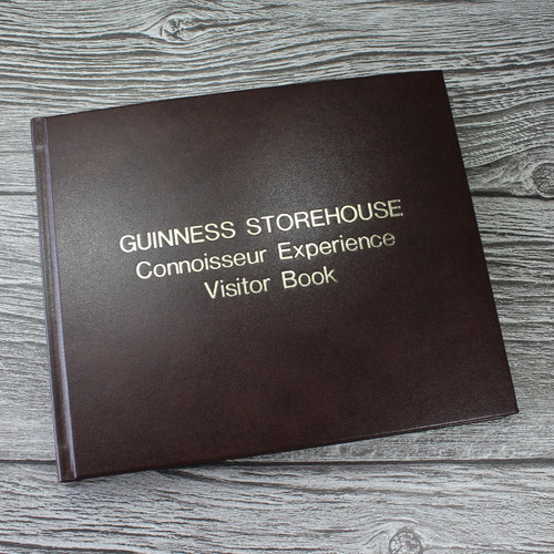 Visitor Guest Book - Cocoa Brown Leather
