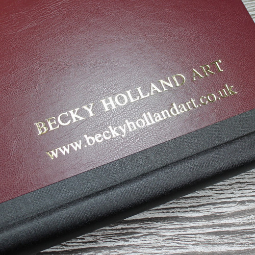 A3 Burgundy & Black Art Portfolio / Cachet Portfolio