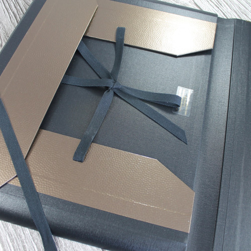 A3 Bronze Dimple & Black Art Portfolio / Cachet Portfolio