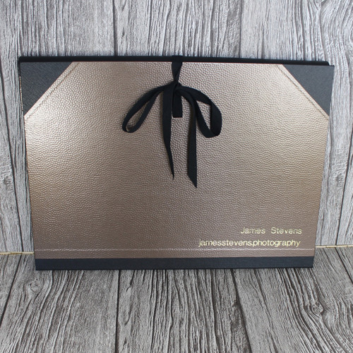 A2 Bronze Dimple & Black Art Portfolio / Cachet Portfolio