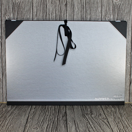 A2 Brushed Steel & Black Art Portfolio / Cachet Portfolio