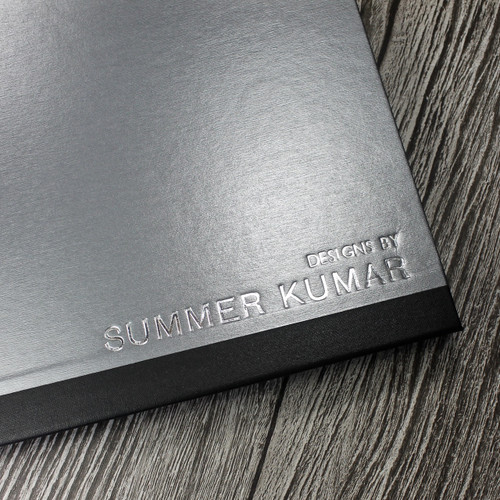 A2 Brushed Steel & Black Art Portfolio / Cachet Portfolio