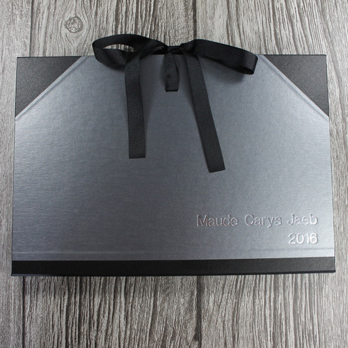 A3 Brushed Steel & Black Art Portfolio / Cachet Portfolio