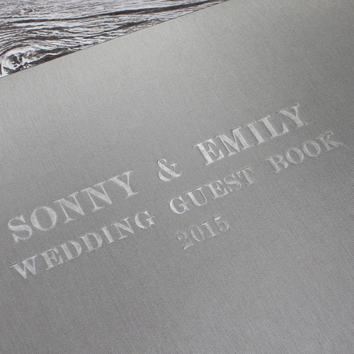 Photo Booth Guest Book - Mink Brown Satin - A5 or A4 Landscape