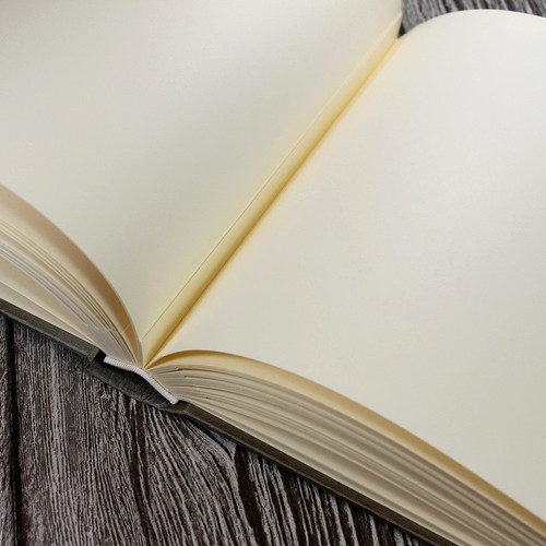 Photo Booth Guest Book - Mink Brown Satin - A5 or A4 Landscape