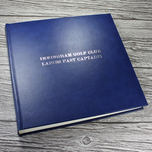 Traditional Classic Royal Blue Leather Photo Album