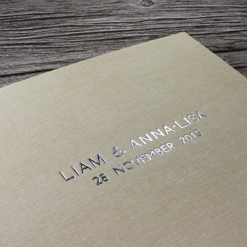 Photo Booth Guest Book - Sand Linen - A5 or A4 Landscape