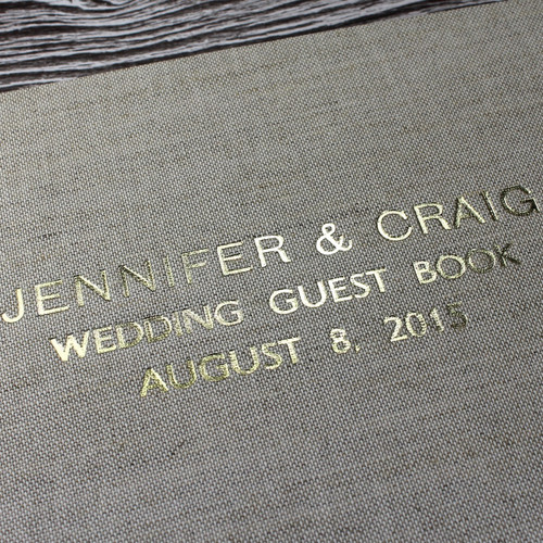 Photo Booth Guest Book - Natural Oatmeal Linen - A5 or A4 Landscape